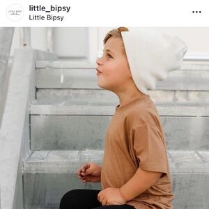 SOLD-New w tags Little Bipsy bamboo oversized tee